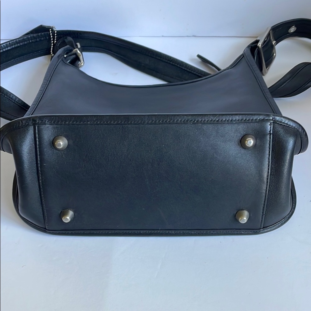 Coach 9966 Black Crossbody Bag Janice Legacy Bag with silver hardware - Picture 3 of 7